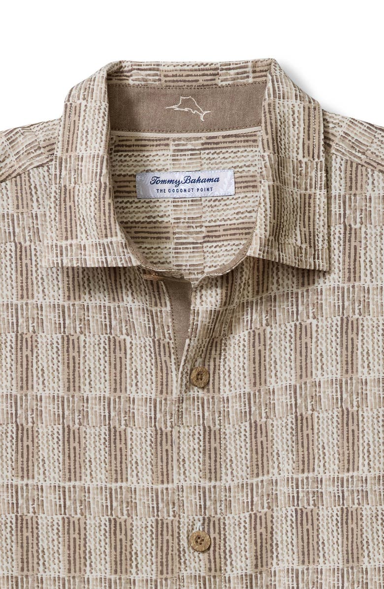 Tommy Bahama Coconut Point Coastal Cool Geo IslandZone<sup>®</sup> Short Sleeve Button-Up Shirt, Alternate, color, Twill