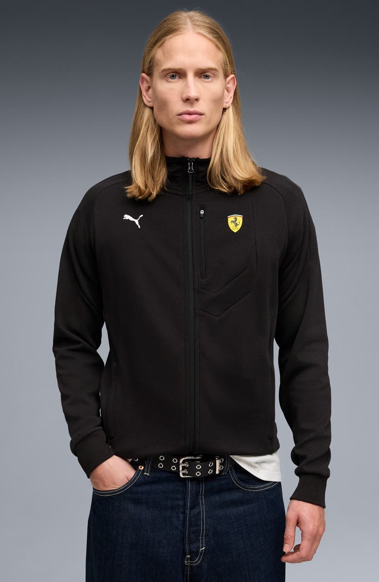 PUMA Ferrari Motosport Hooded Zip Front Sweatshirt, Alternate, color, 