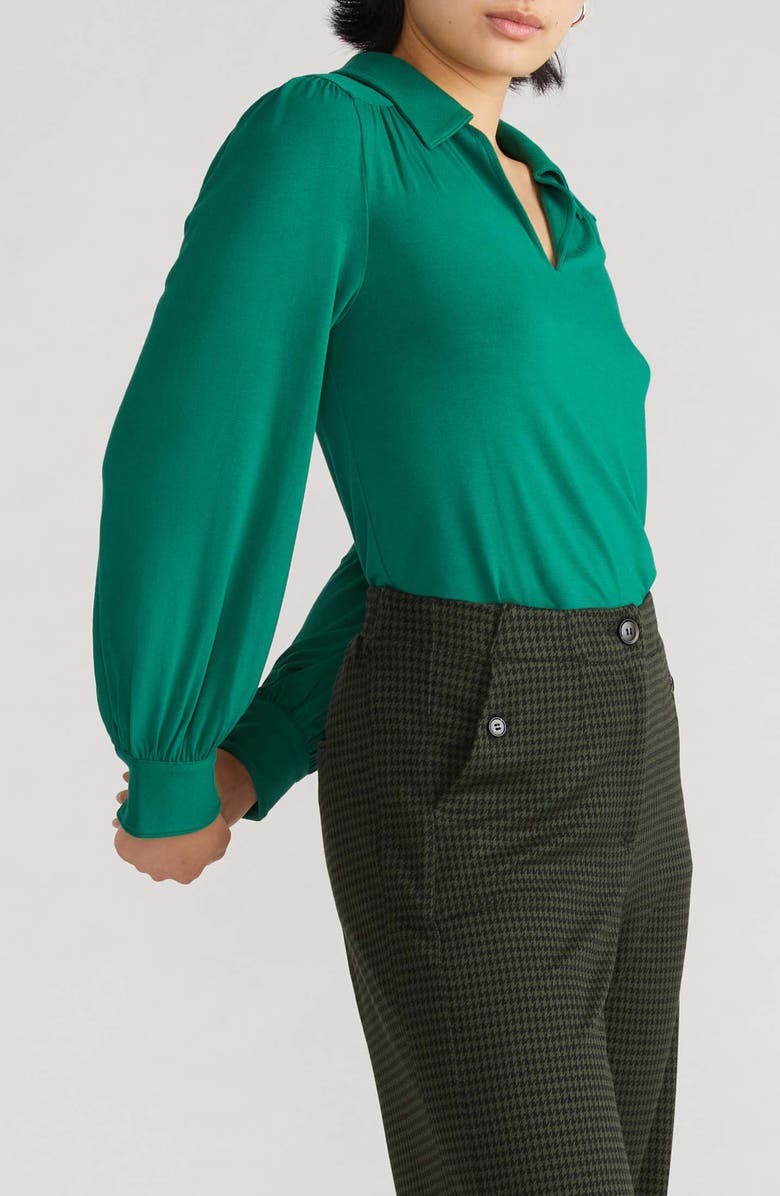 Universal Standard Moore Liquid Jersey Popover Top, Alternate, color, Black