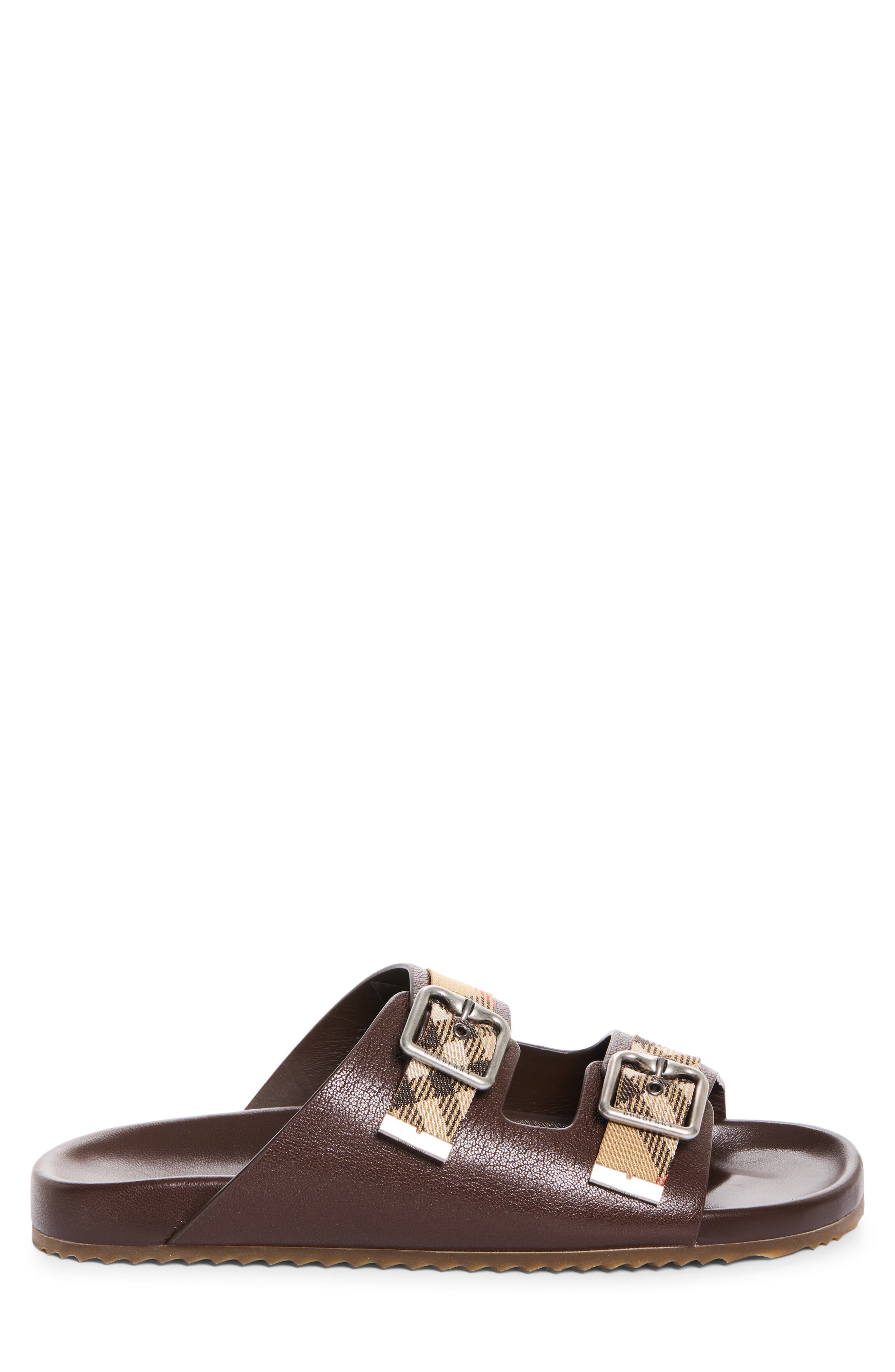 Urchin Slide Sandal, Alternate, color, MID BROWN