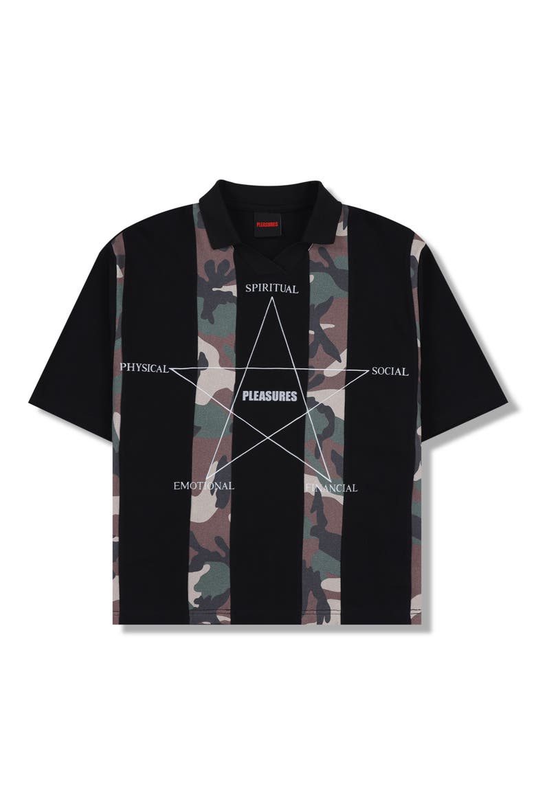 Social Rugby Polo, Alternate, color, BLACK