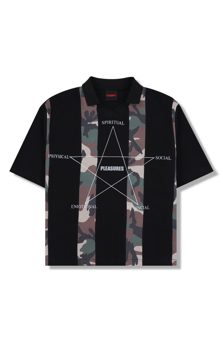 PLEASURES Social Rugby Polo, Main, color, Black