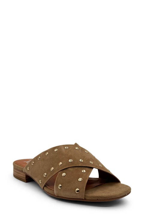 Olympia Studded Slide Sandal (Women)
