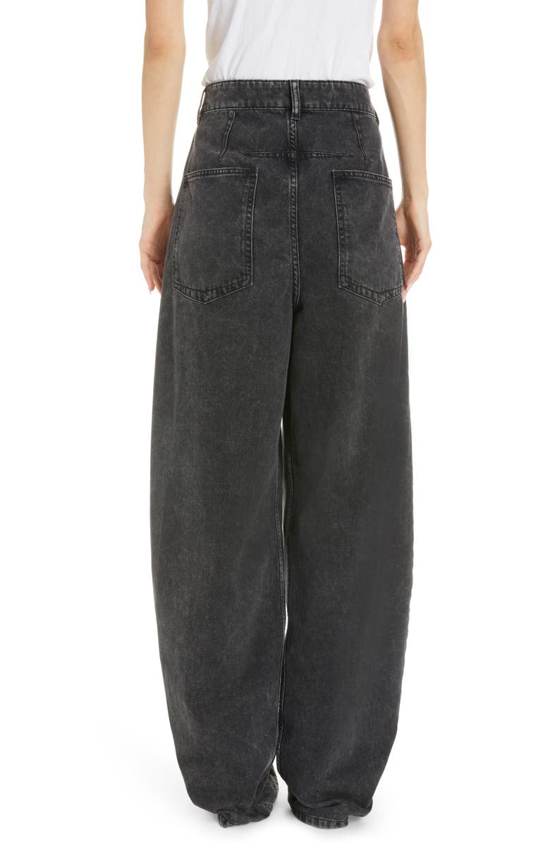Isabel Marant Vetea Wide Leg Baggy Nonstretch Jeans, Alternate, color, 