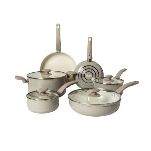 Oster Sutterville Choice 10-piece Ceramic Nonstick Cookware Set