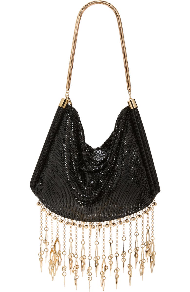 Rabanne Fringe Metal Mesh Shoulder Bag, Alternate, color,