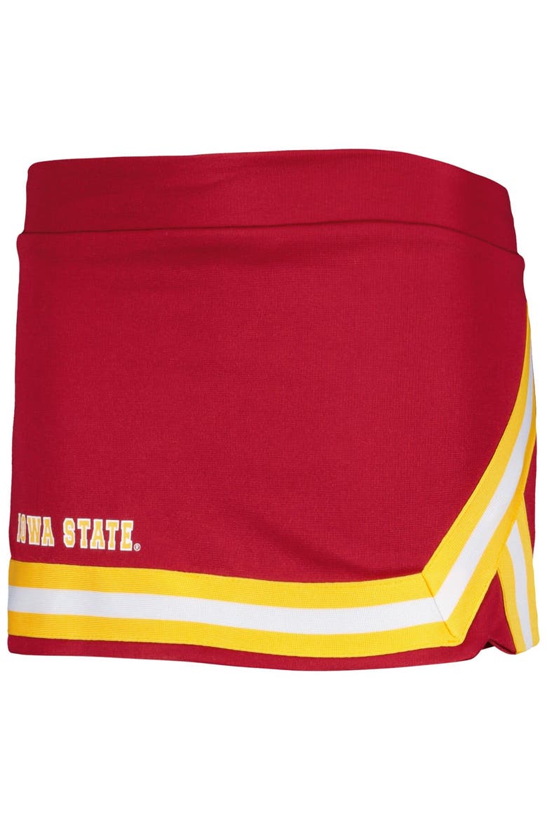Girls Youth Colosseum Cardinal Iowa State Cyclones Carousel Cheerleader Set, Alternate, color, Cardinal
