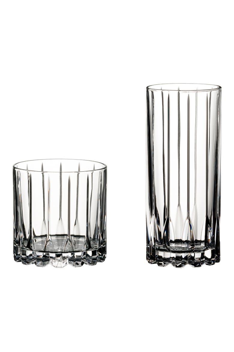 Drink Specific Glassware Set of 8 Rocks & Highball Glasses, Main, color, CLEAR