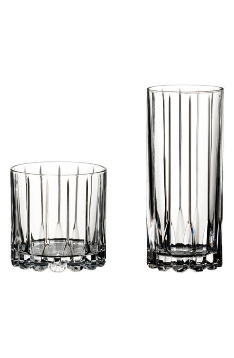 Drink Specific Glassware Set of 8 Rocks & Highball Glasses