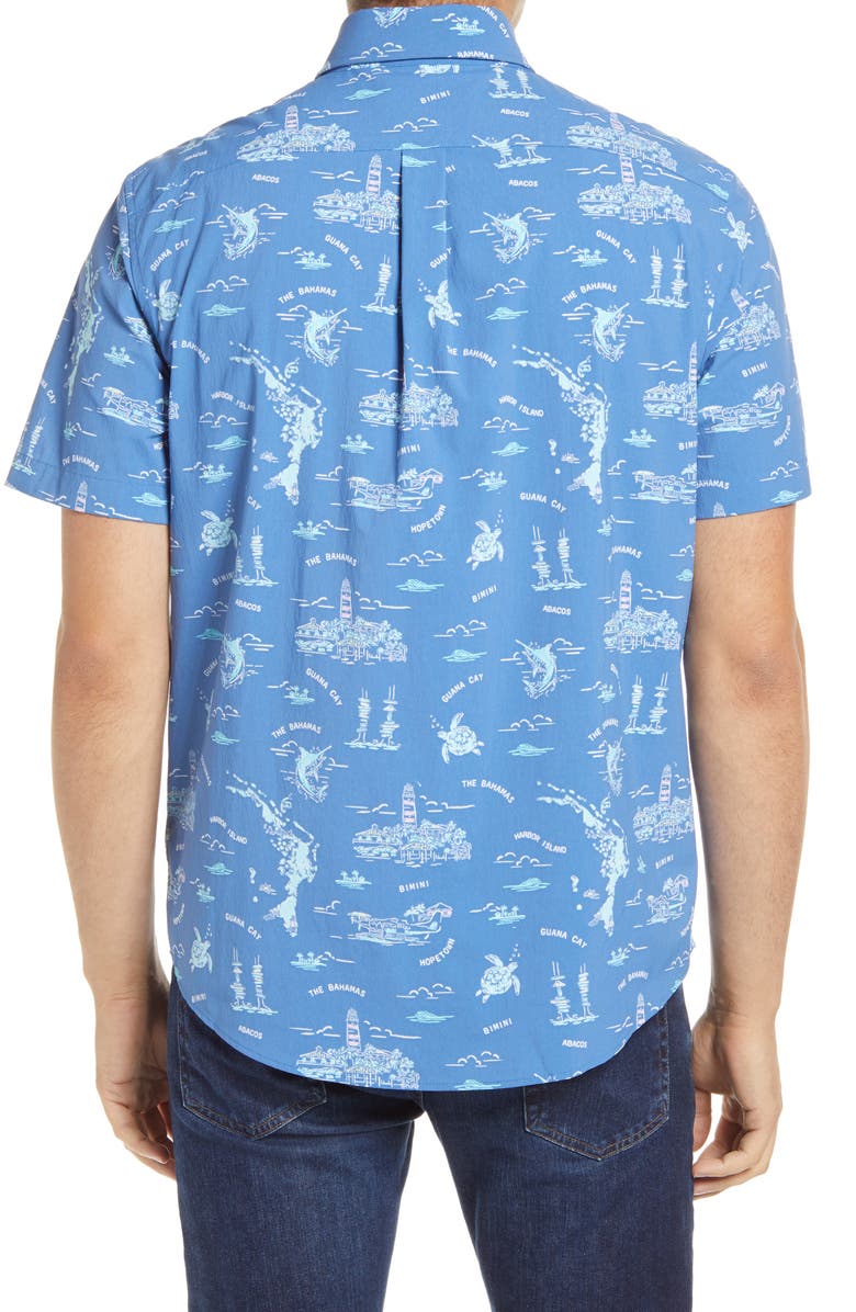 vineyard vines Classic Hope Short Sleeve Button-Down Shirt, Alternate, color, 