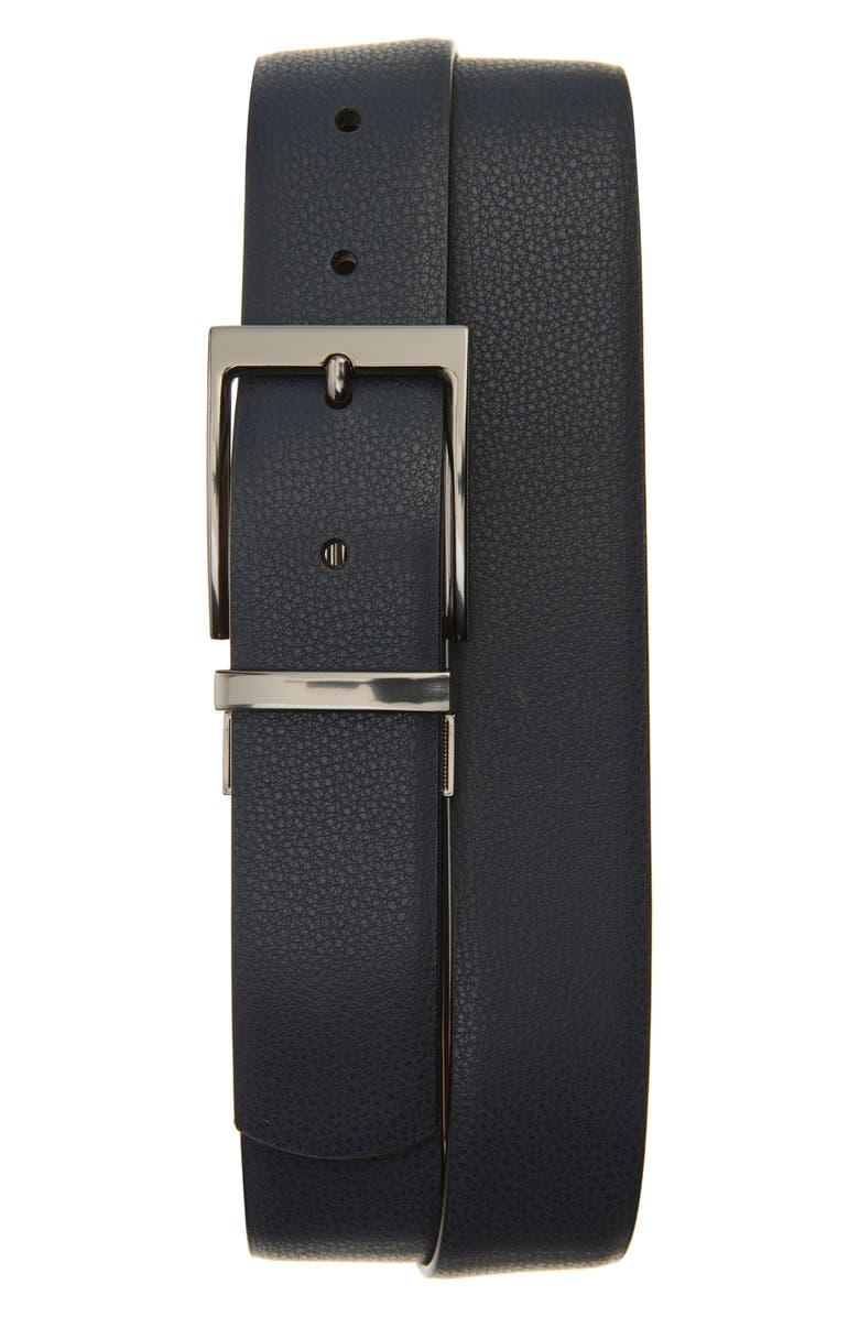 Original Penguin Reversible Leather Belt, Main, color, 