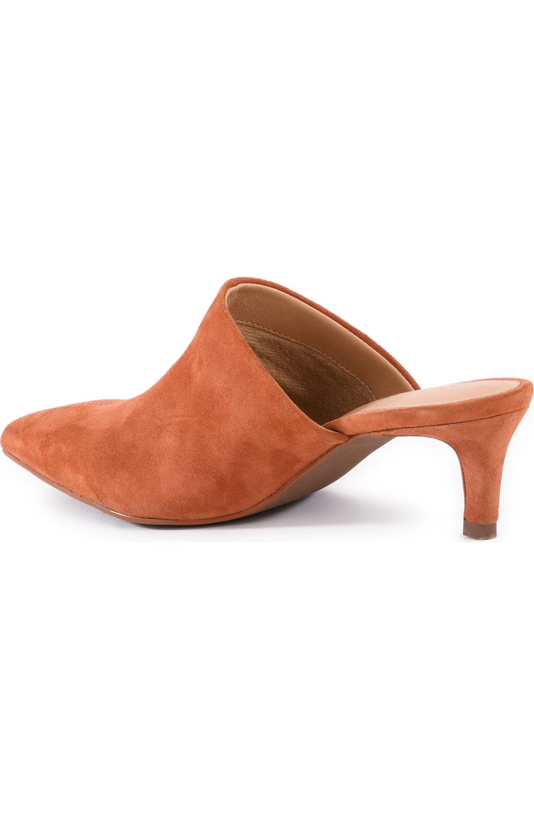 Seychelles Obsession Pointed Toe Kitten Heel Mule, Alternate, color, Rust Suede