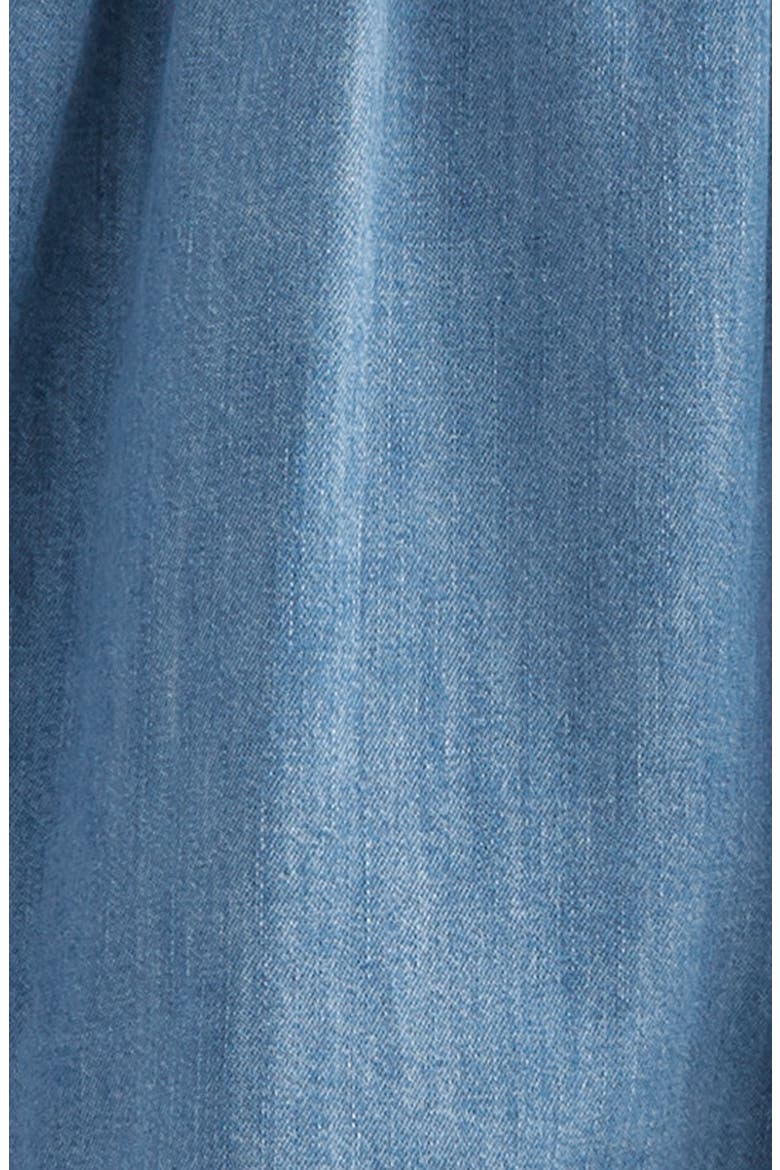 Bubble Sleeve Chambray Dress & Bloomers Set, Alternate, color, MID GEM WASH