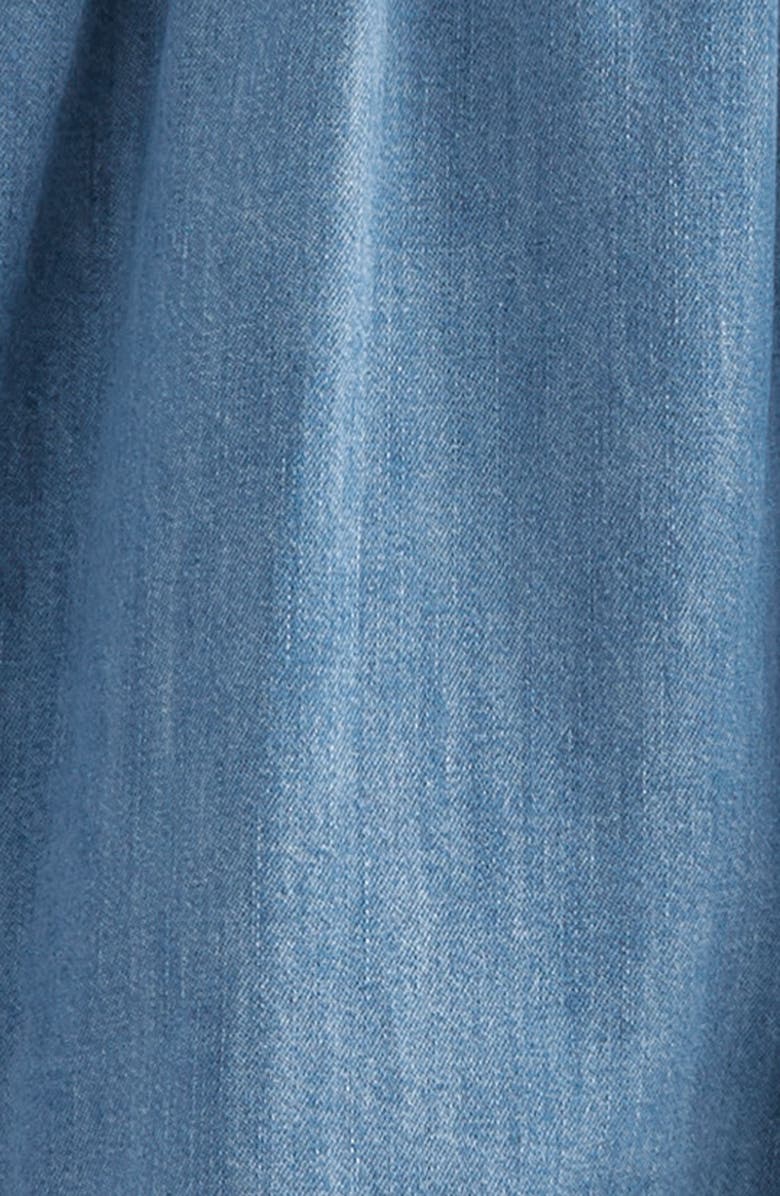 Nordstrom Bubble Sleeve Chambray Dress & Bloomers Set, Alternate, color, 