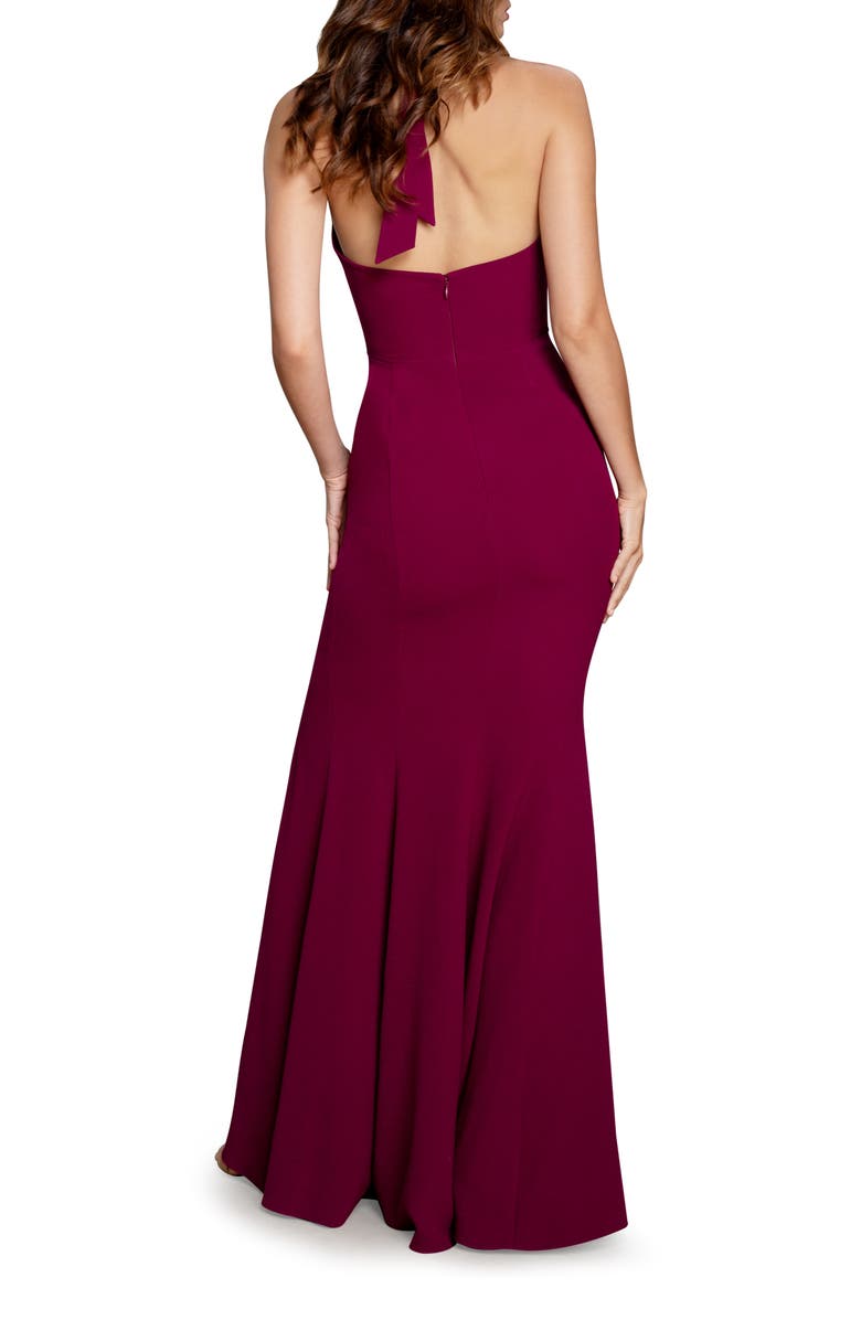 Dress the Population Shiloh Halter Trumpet Gown, Alternate, color, 