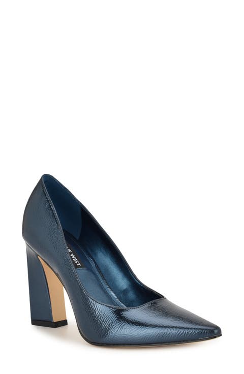 ナインウェスト　NINE WEST アメリカ購入　フラット　パンプス　ネイビー ナインウェスト NINE WEST アメリカ購入 フラット パンプス