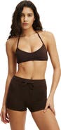 COTTON ON BODY Women's Active Ultra Soft Halter Open Back Crop
