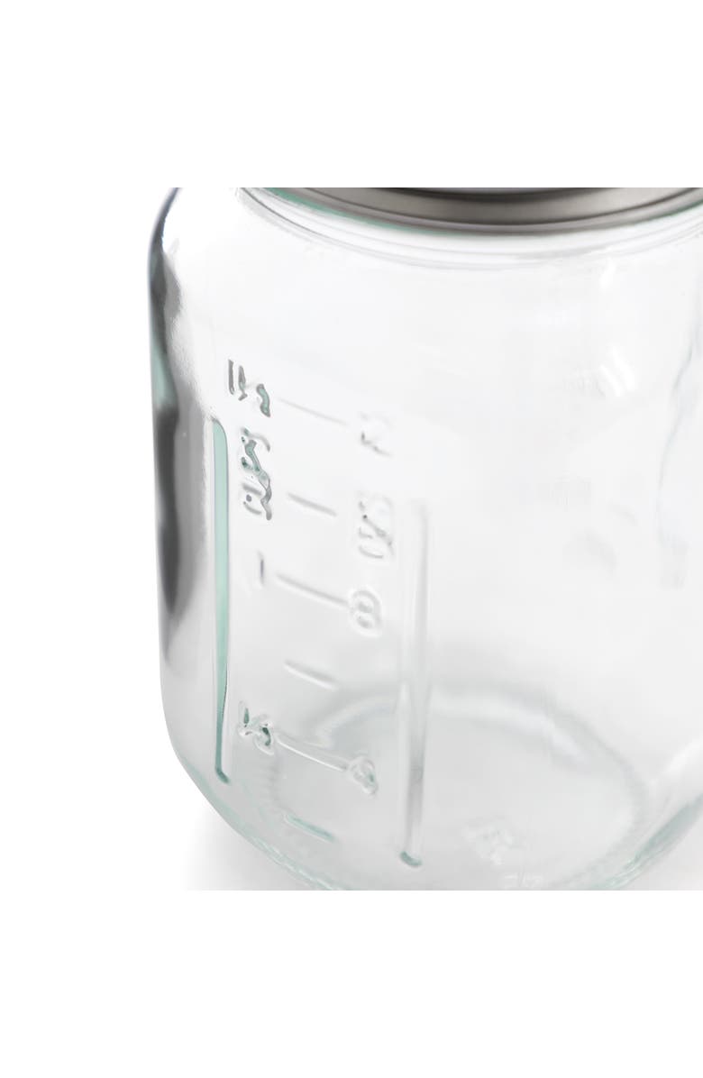 Gibson Home Market Preserves 12 Piece 16 Ounce Glass Canning jars with Lids and Bands, Alternate, color, Clear