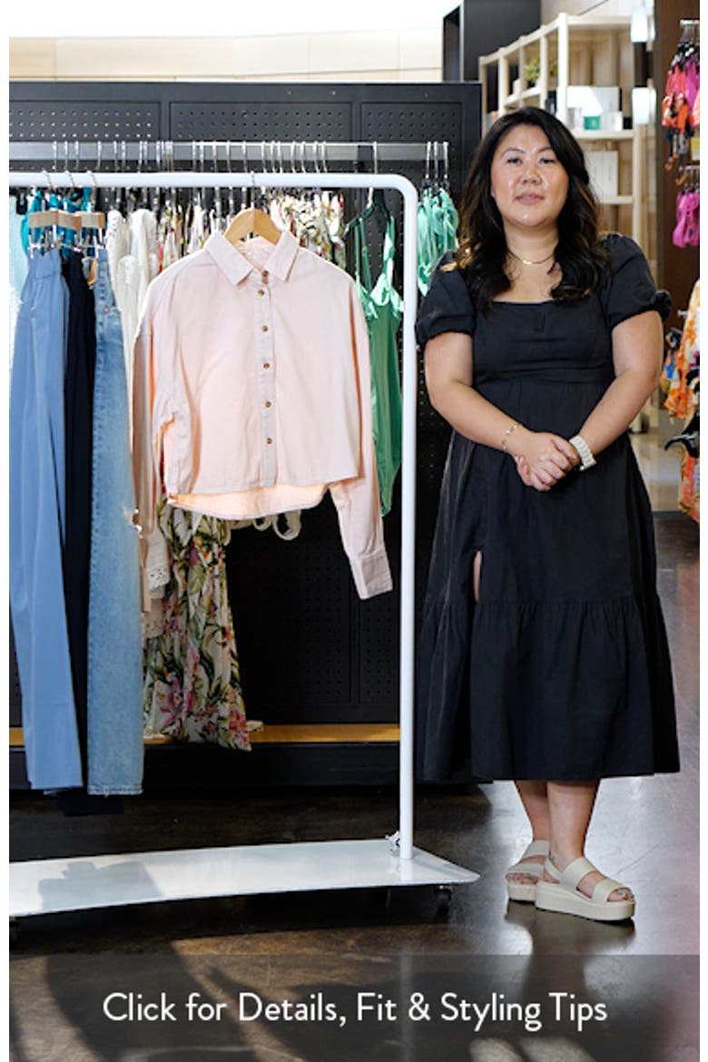 The Crop Cotton Blend Button-Up Shirt video