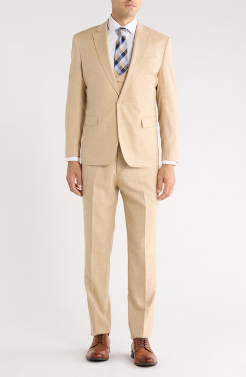 Notch Lapel 3-Piece Suit