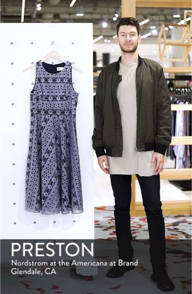 Stripe Lace A-Line Dress, sales video thumbnail