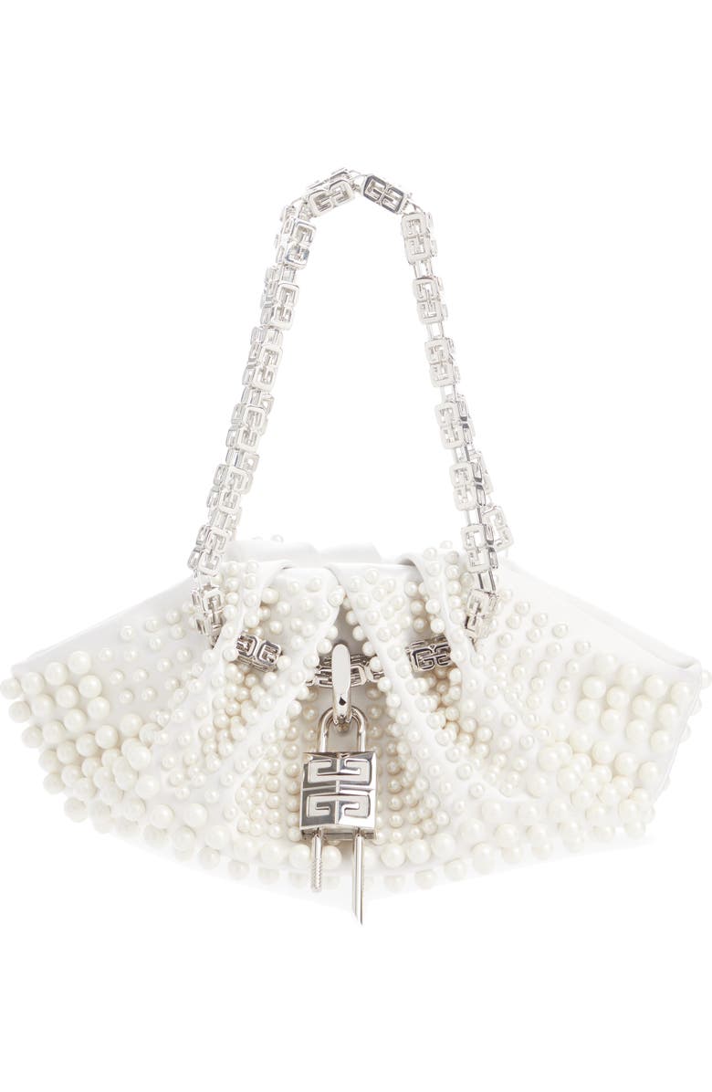 Givenchy Mini Kenny Imitation Pearl Top Handle Bag, Main, color,