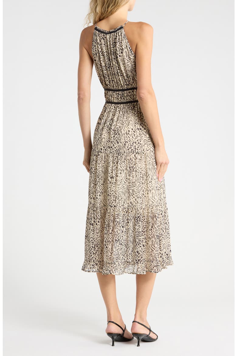 Esmerelda Tiered Silk Maxi Dress, Alternate, color, CLDDNC/BLK