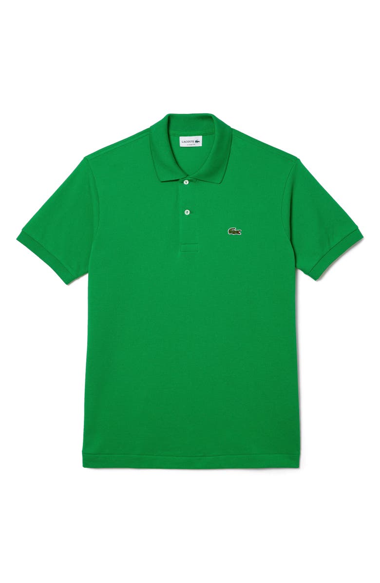 Lacoste Regular Fit Piqué Polo, Main, color, Siw Calathea