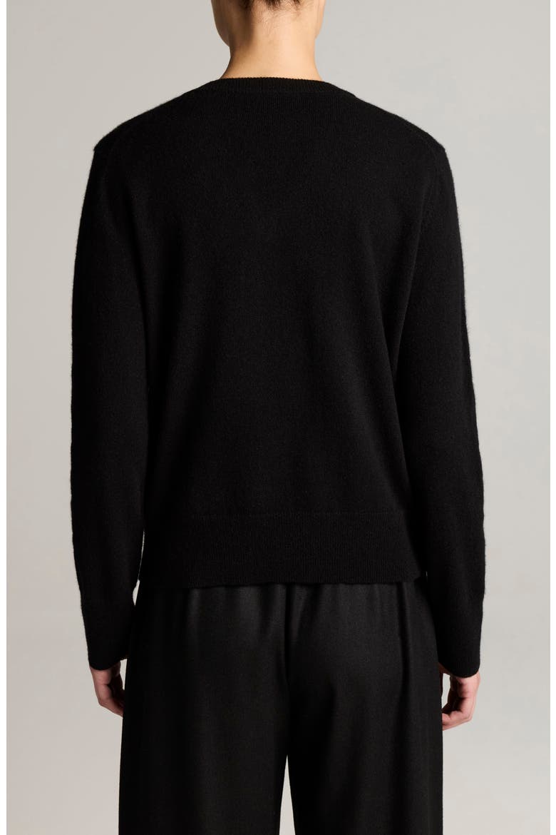 V-Neck Cashmere Sweater, Alternate, color, BLACK