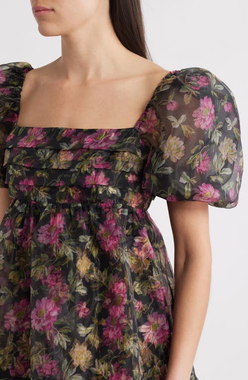 Likely Posh Babydoll Minidress In Multi