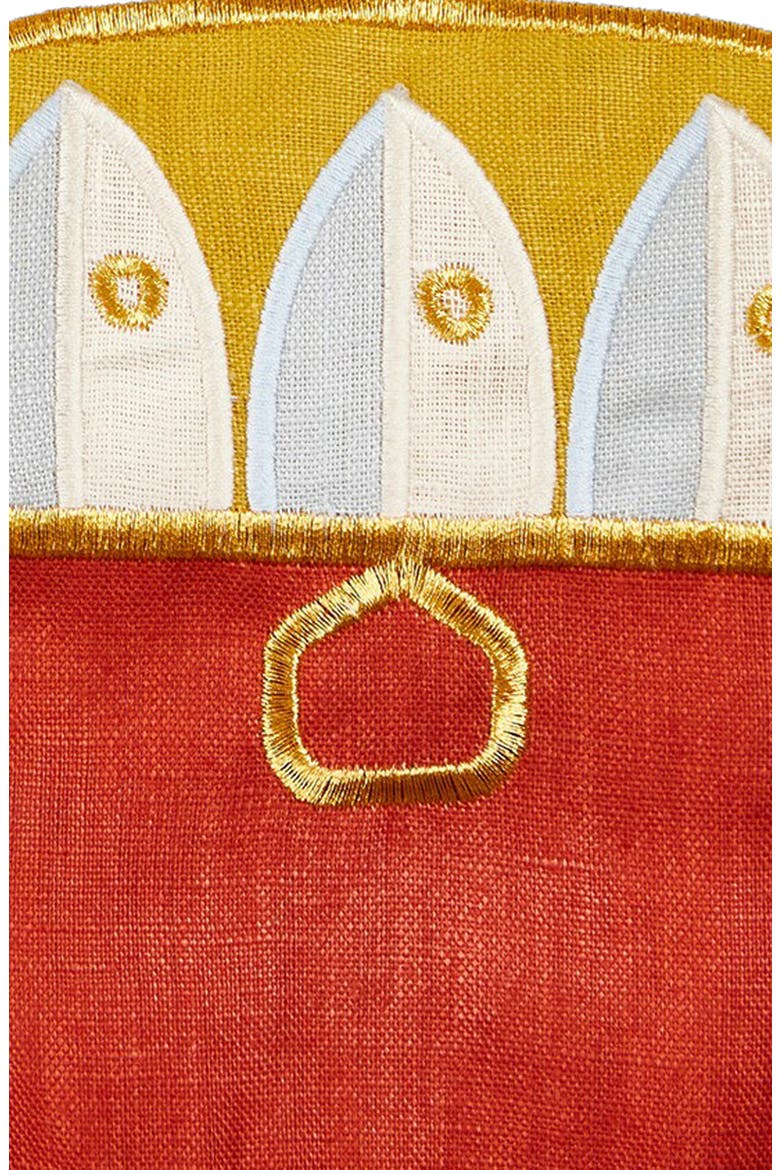 Caesar Salad Set of 4 Linen Napkins, Alternate, color, BLUE