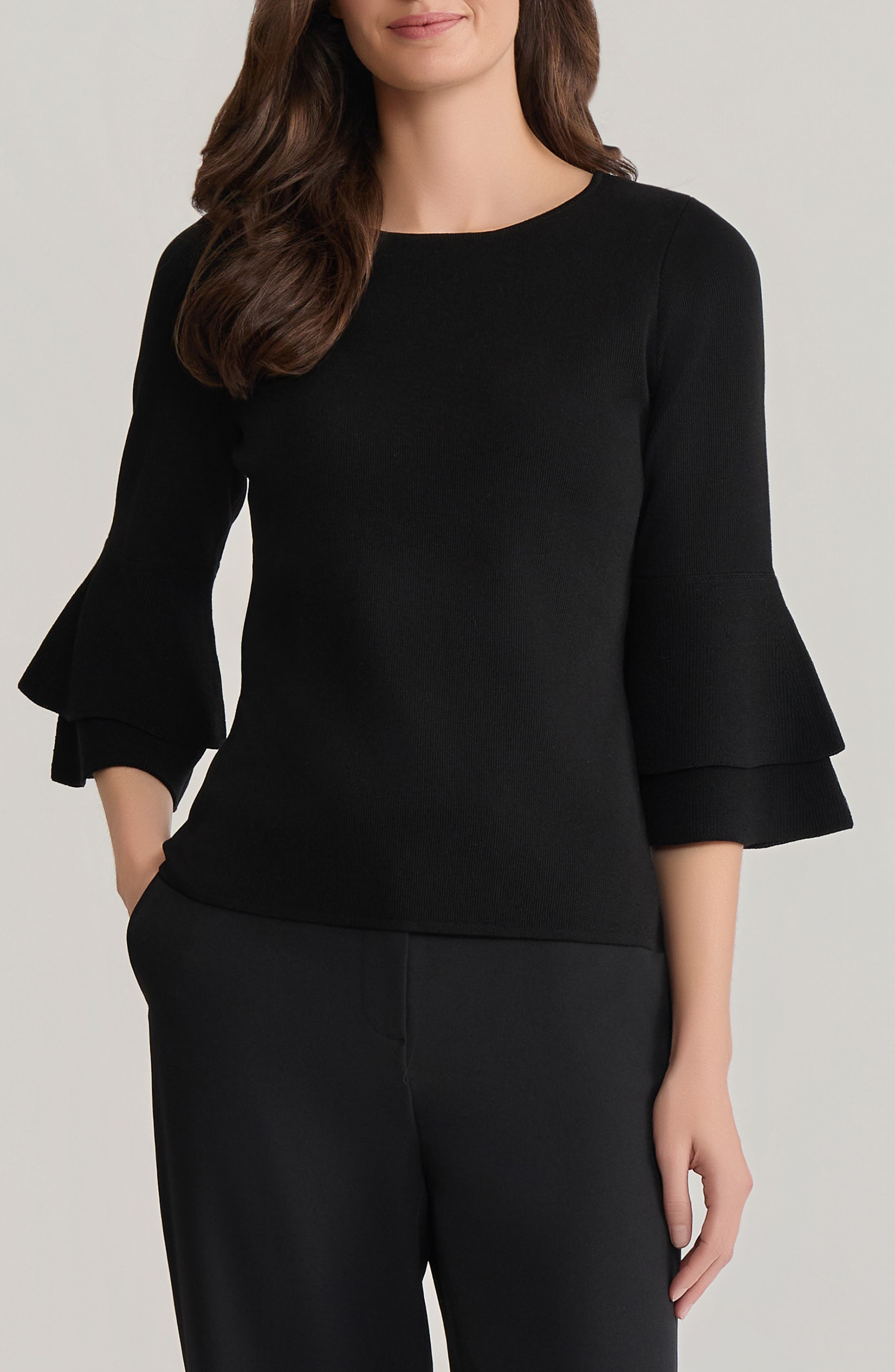 Double Flare Sleeve Sweater