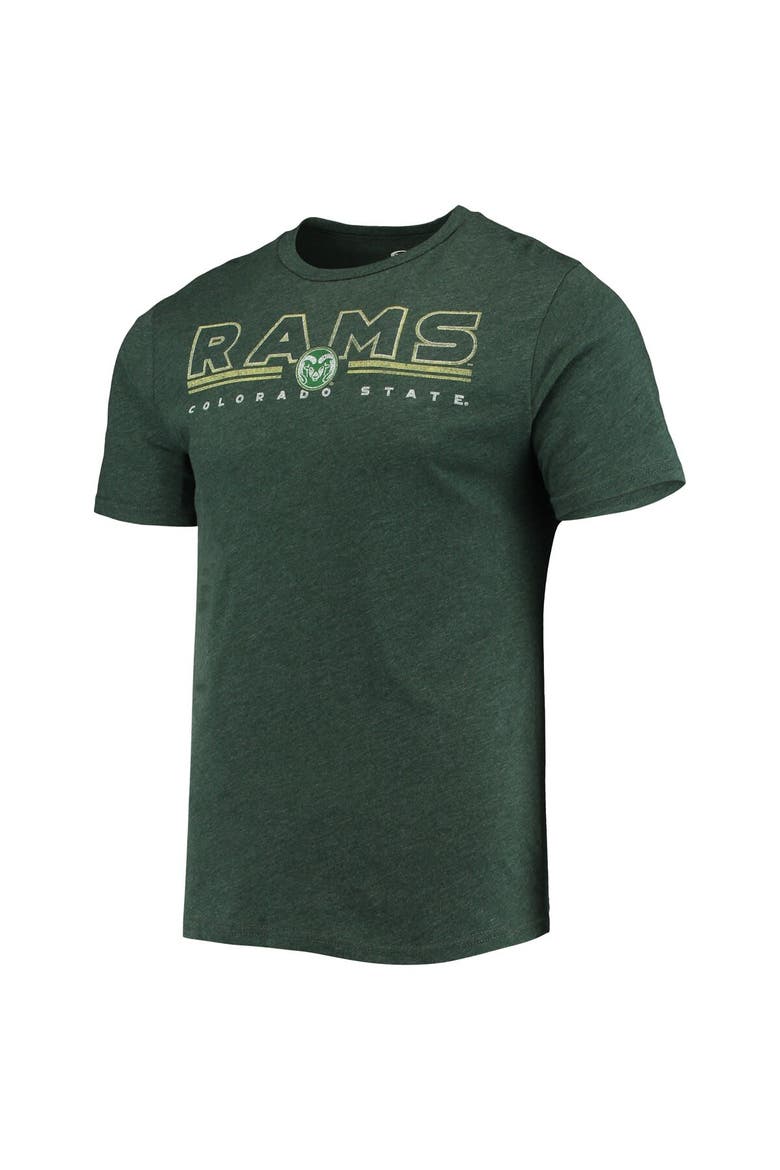 Men's Concepts Sport Heathered Charcoal/Green Colorado State Rams Meter T-Shirt & Pants Sleep Set, Alternate, color, Heather Charcoal