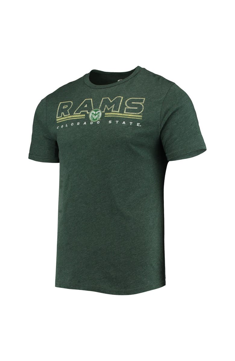 CONCEPTS SPORT Men's Concepts Sport Heathered Charcoal/Green Colorado State Rams Meter T-Shirt & Pants Sleep Set, Alternate, color, 