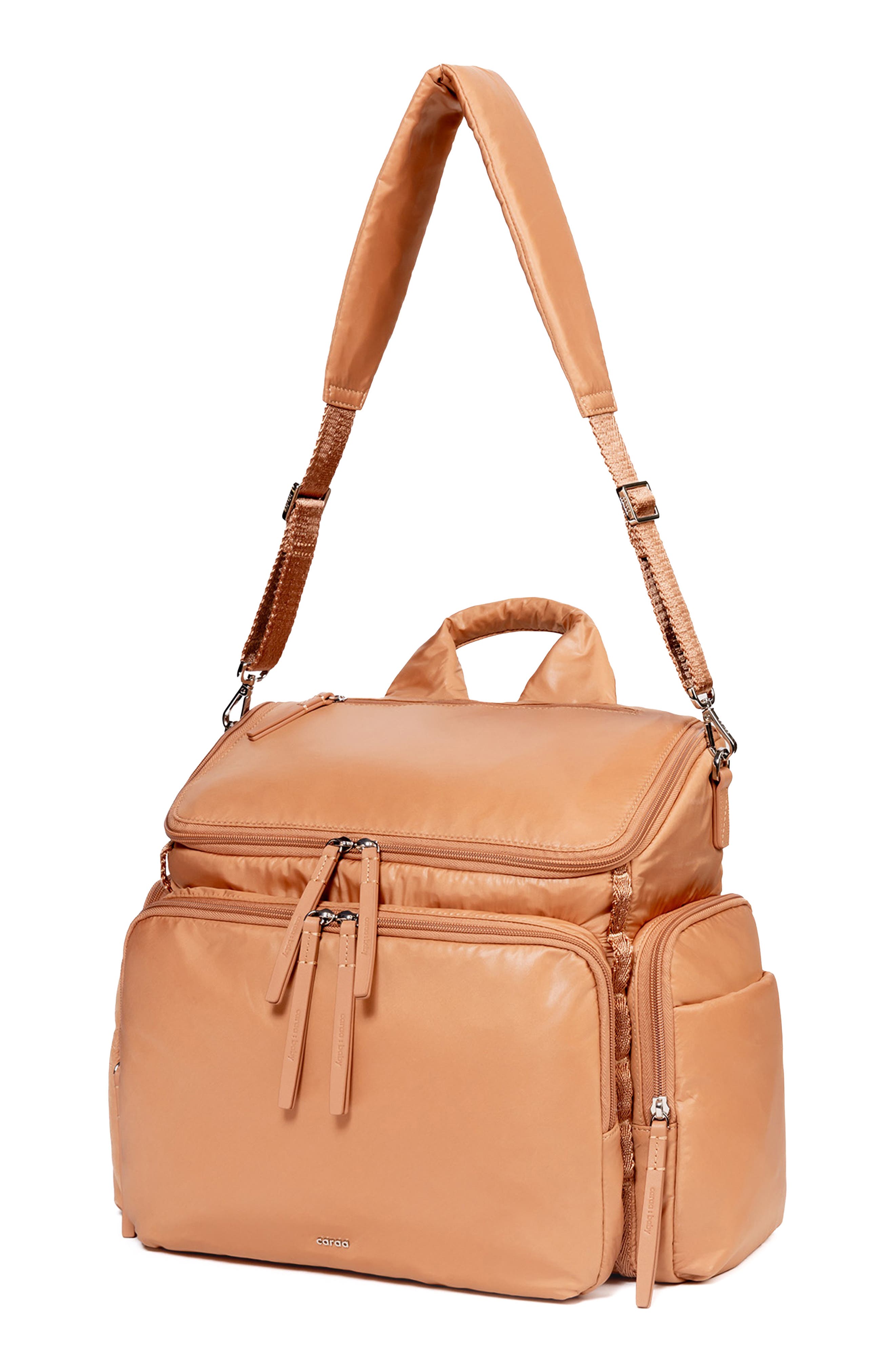 Caraa Large Baby Bag Diaper Bag, Alternate, color, Mocha Mousse - Brown Beige