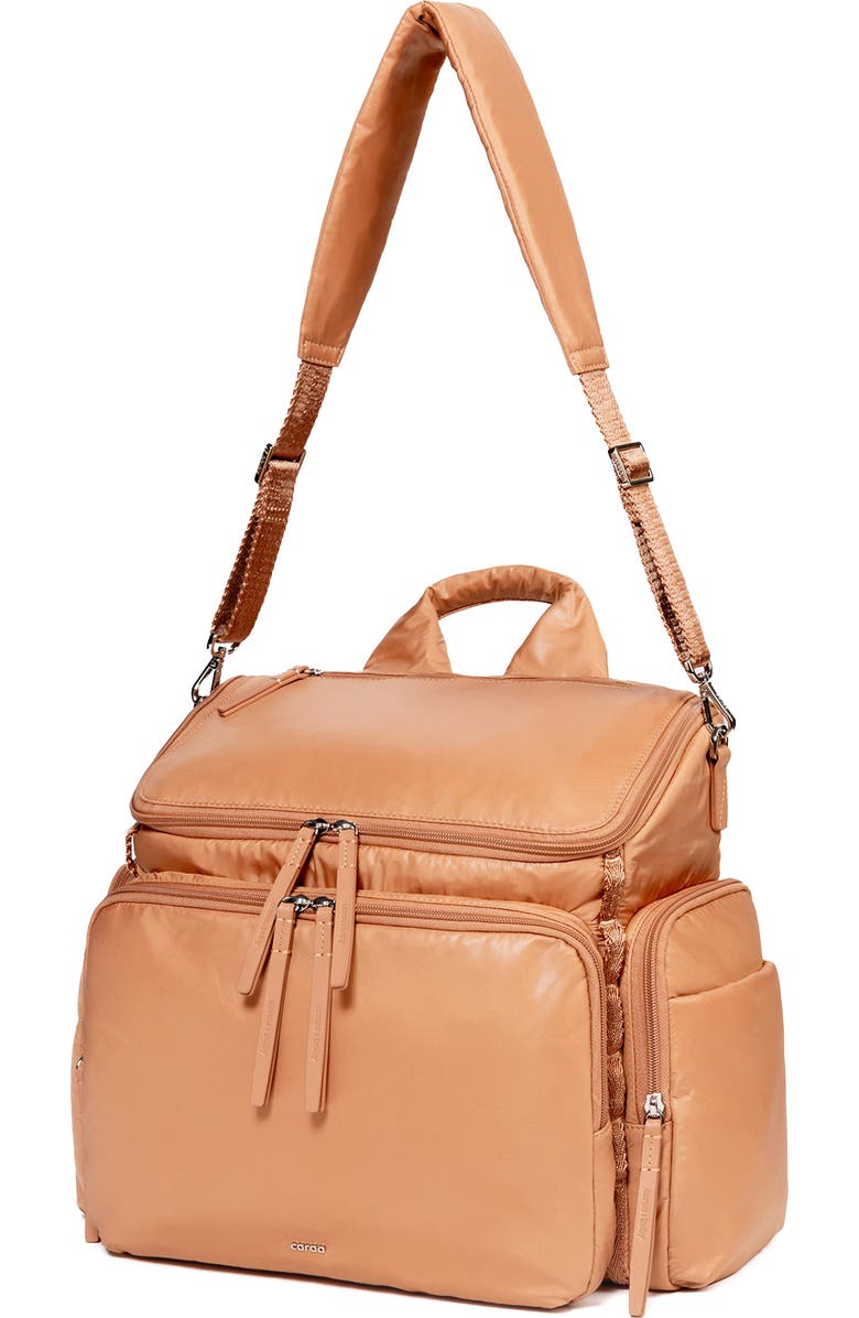 Caraa Large Baby Bag Diaper Bag, Alternate, color, Mocha Mousse - Brown Beige