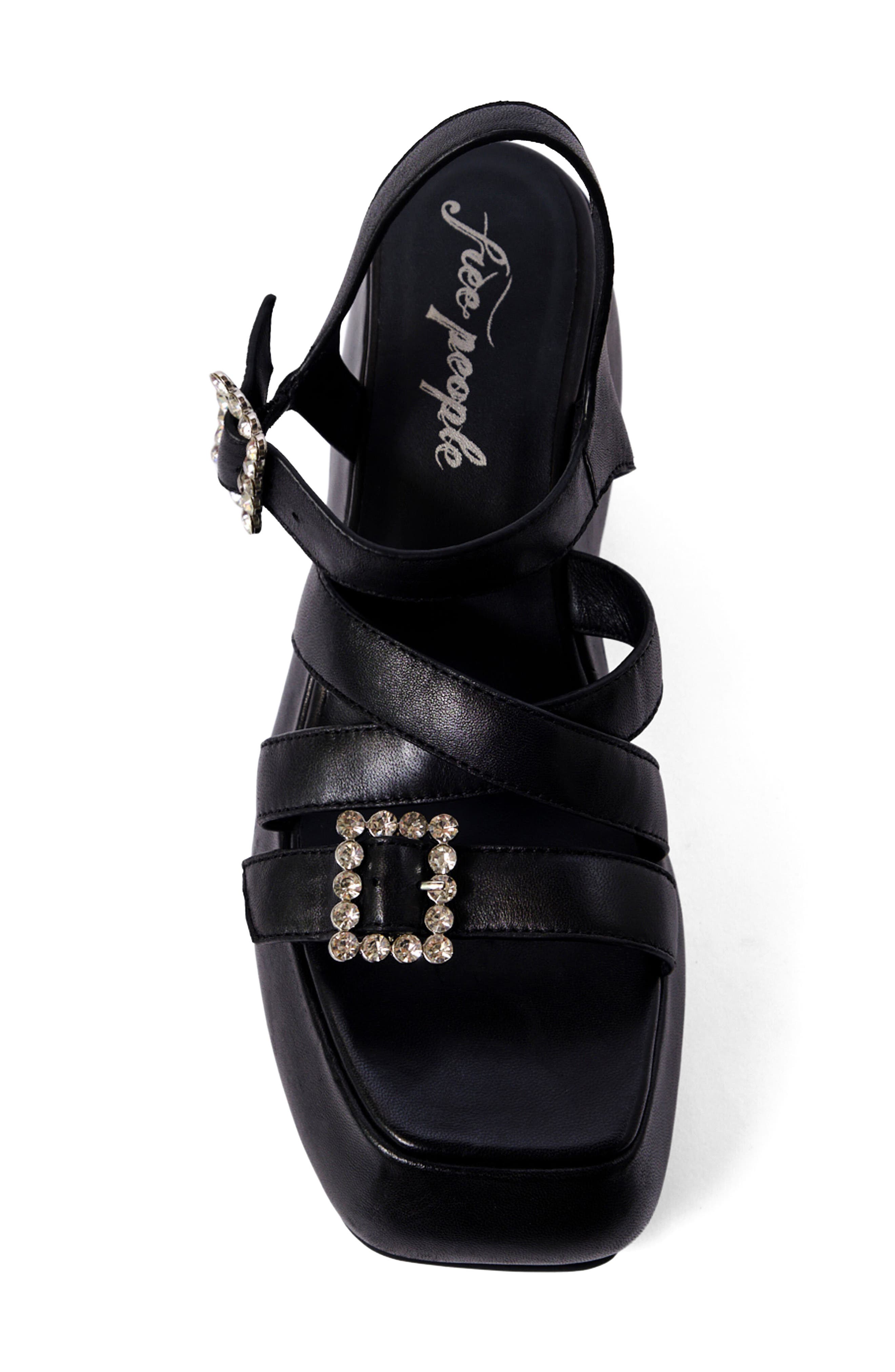 Free People Brooklyn Ankle Strap Platform Sandal, Alternate, color, 