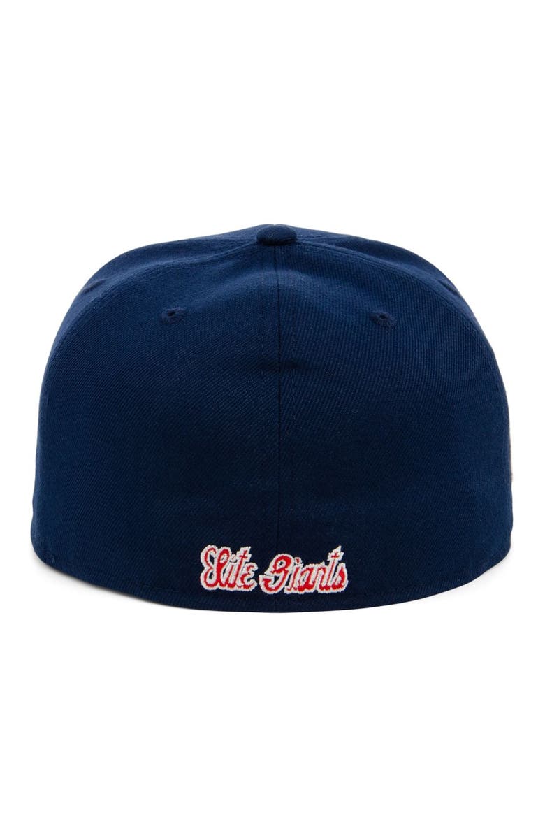 RINGS & CRWNS Men's Rings & Crwns Navy Baltimore Elite Giants Team Fitted Hat, Alternate, color,