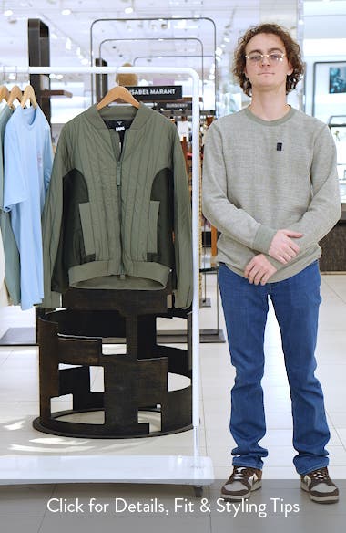 Rains Koya Vision Quilted Bomber Jacket (Men) | Nordstromrack