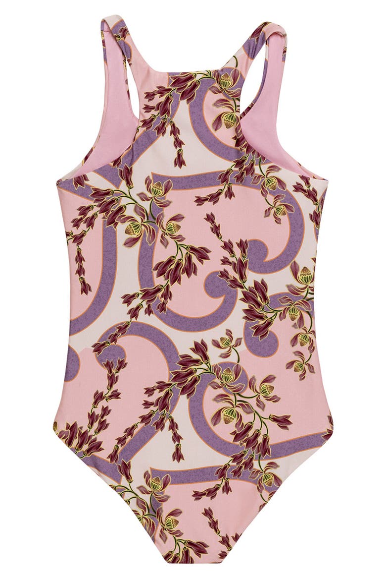 Kids' Lecci Aura One-Piece Swimsuit, Alternate, color, PINK