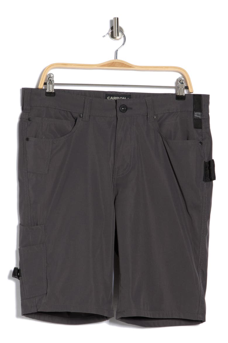 Water Resistant Technical Carpenter Shorts, Alternate, color, CHARCOAL