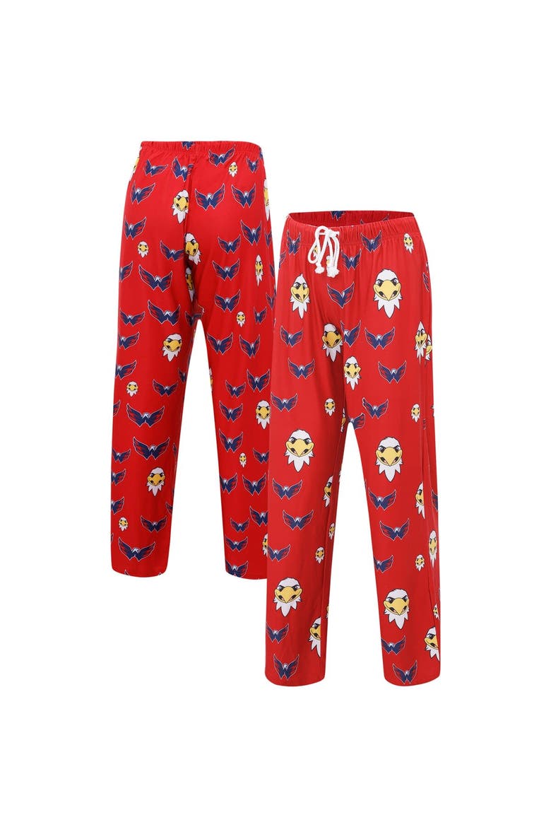 Women's Concepts Sport Red Washington Capitals Gauge Allover Print Knit Sleep Pants, Main, color, Red