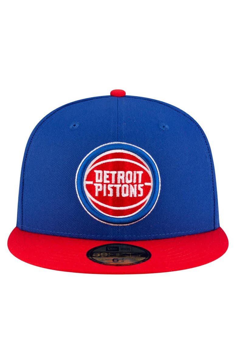 New Era Men's New Era Blue Detroit Pistons Two-Tone 59FIFTY Fitted Hat, Alternate, color, Blue