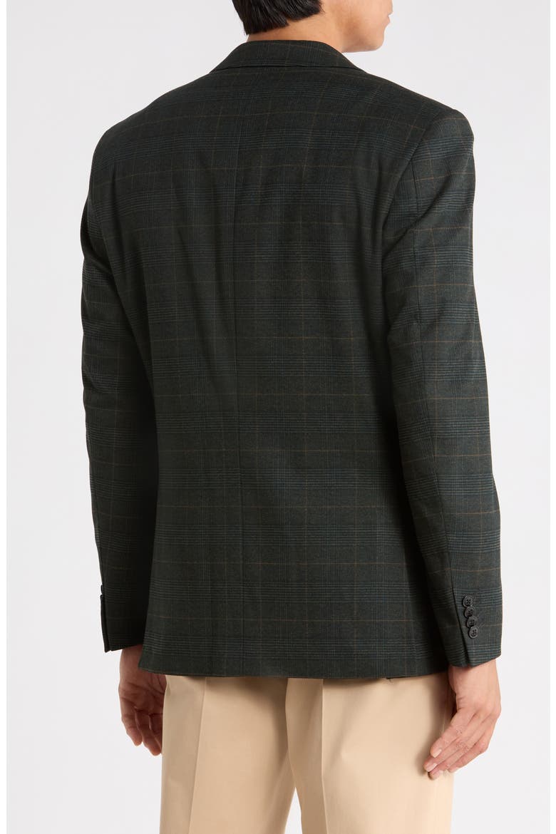 Plaid Sport Coat, Alternate, color, DARK OLIVE