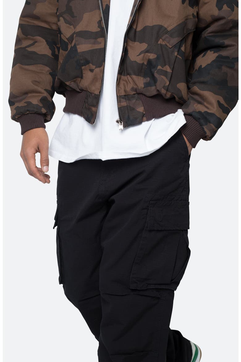 Ultra Baggy Cotton Cargo Pants, Alternate, color, BLACK