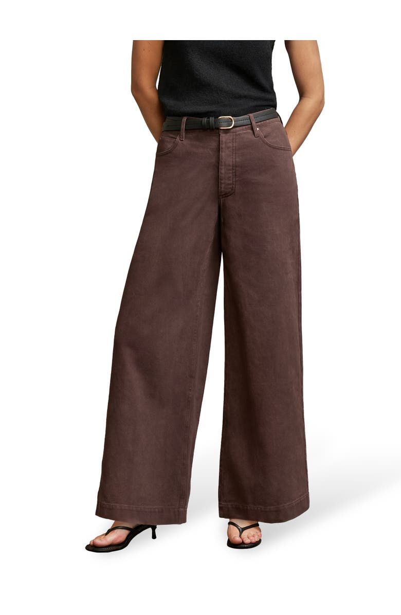 Ro&Zo Wide Leg Jeans, Main, color, Chocolate