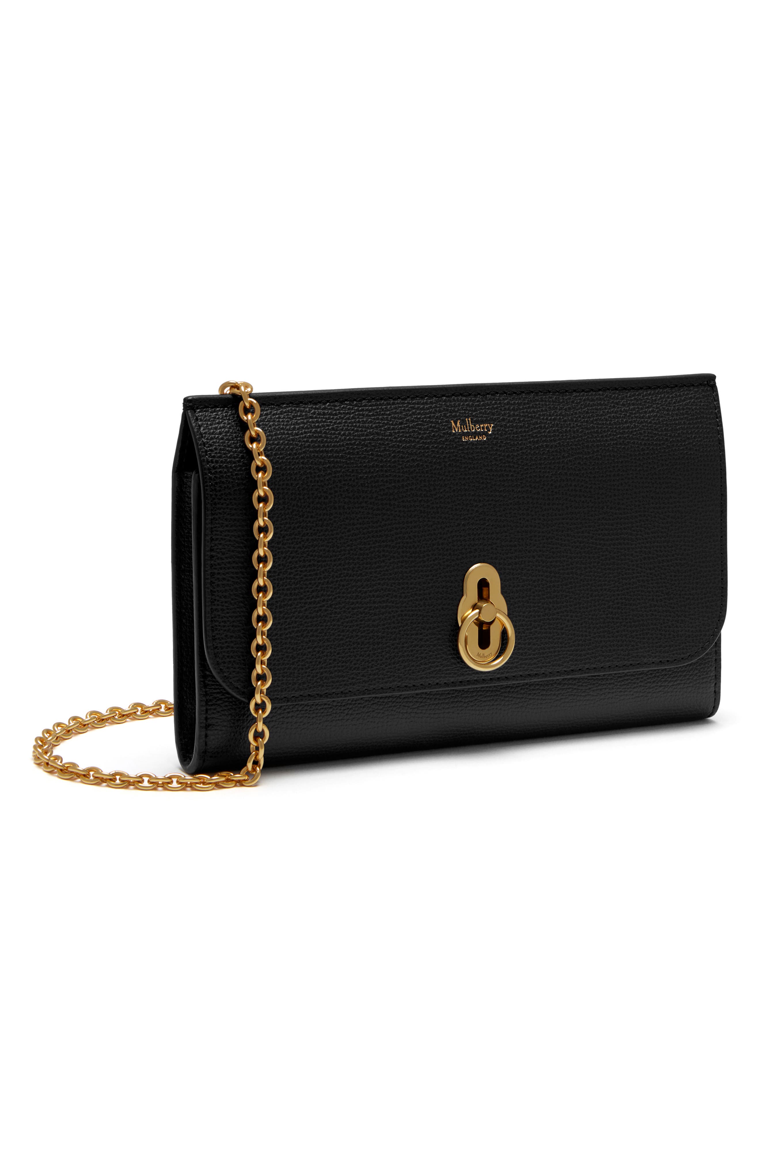 Mulberry Amberley Calfskin Leather Clutch, Alternate, color, 