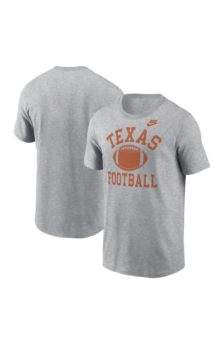 Nike Men's Nike Heather Gray Texas Longhorns Legacy Football Icon T-Shirt, Main, color, Heather Gray