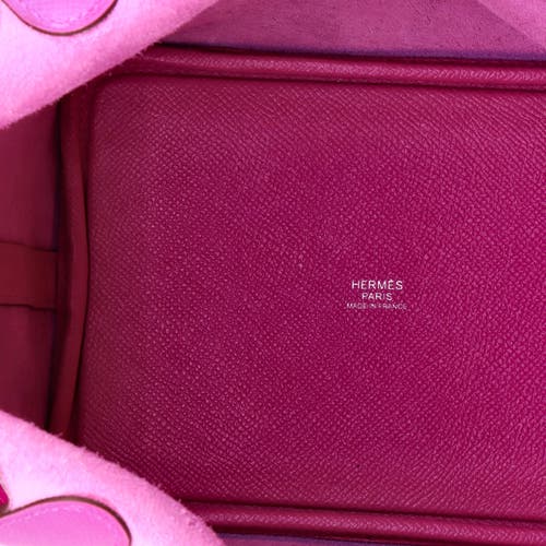 Pre-owned Hermes Hermes Picotin Lock Bag Tressage Epsom Pm In White