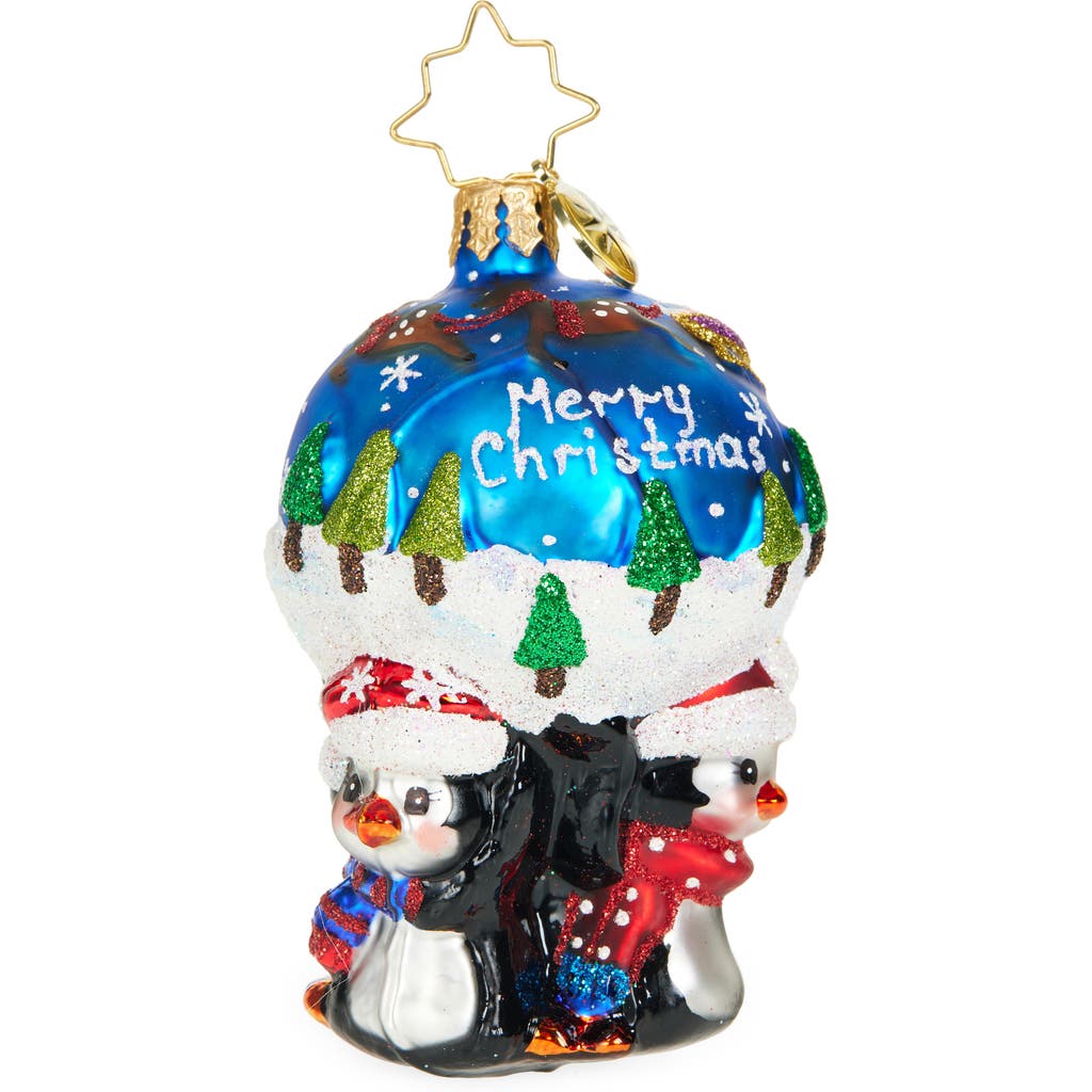 Christopher Radko A Lotta Help From My Friends Ornament in Blue Multi  product